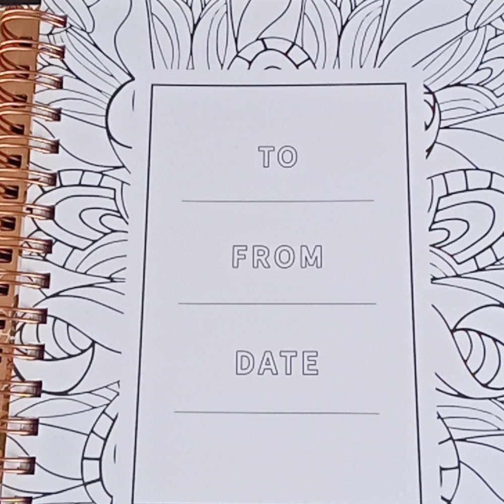 Devotional Coloring Book with Spiral Bound Text And Pictures 312 Pages - Picture 2 of 8